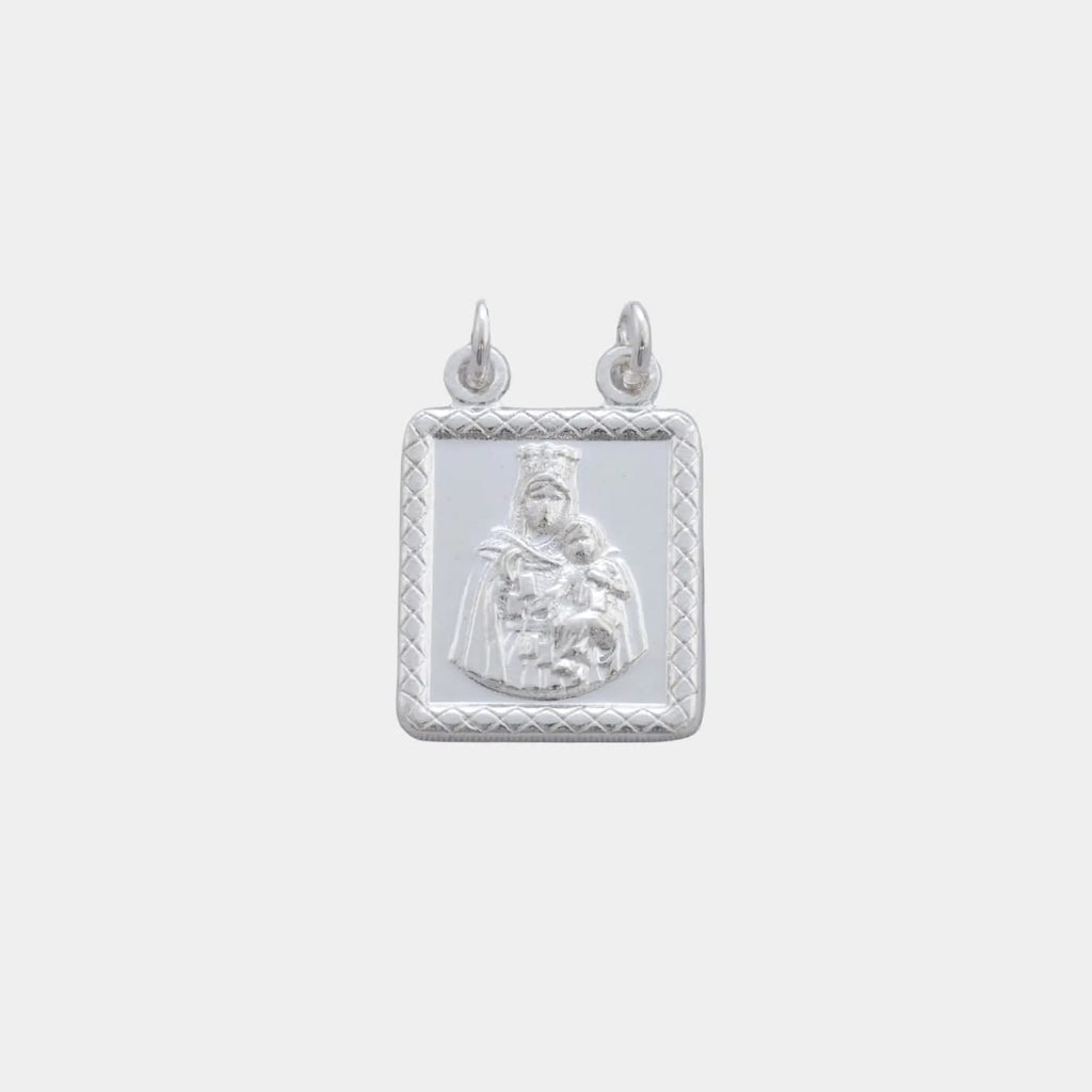 Dije Escapulario - Virgen del Carmen 1,4cm