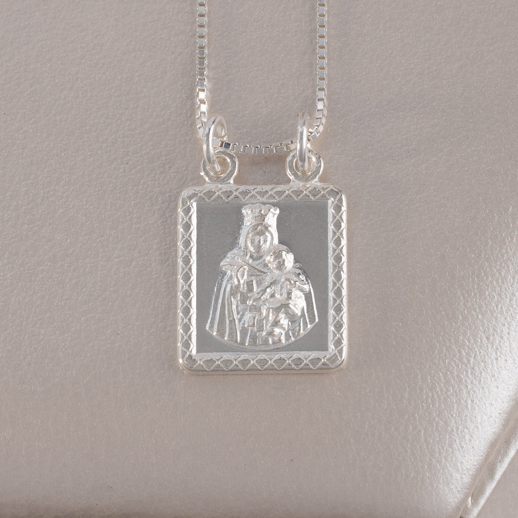 Dije Escapulario - Virgen del Carmen 1,4cm