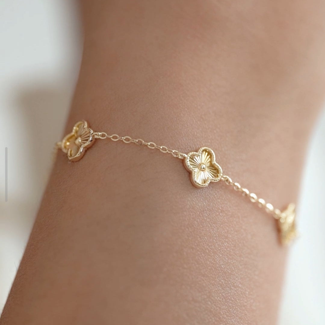 Pulsera Mini Clover 0.7mm 15Cm + Extensor