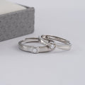 Duo De Anillos De Compromiso Ajustables
