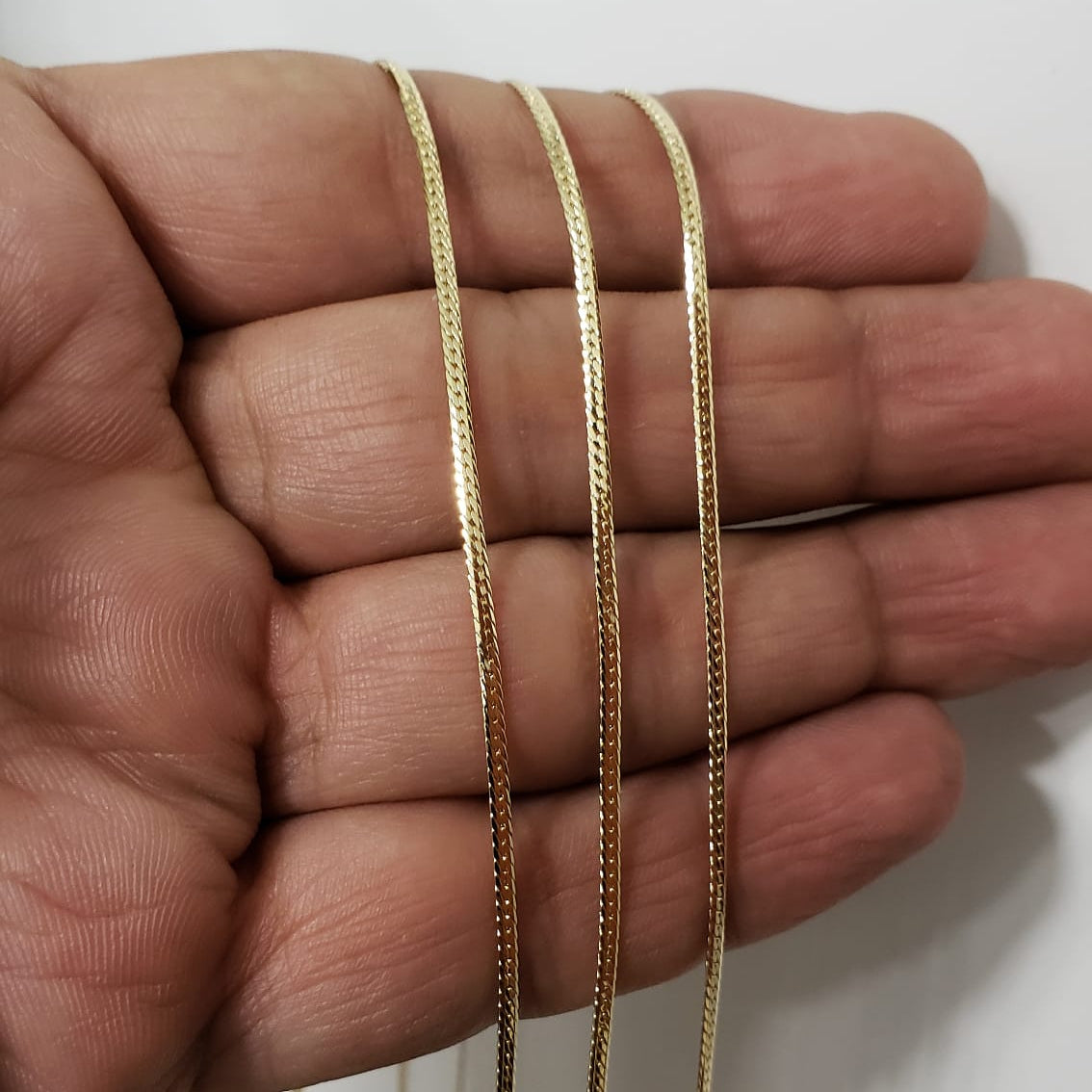 Cadena Serpiente Plana Delg 1mm × 65cm