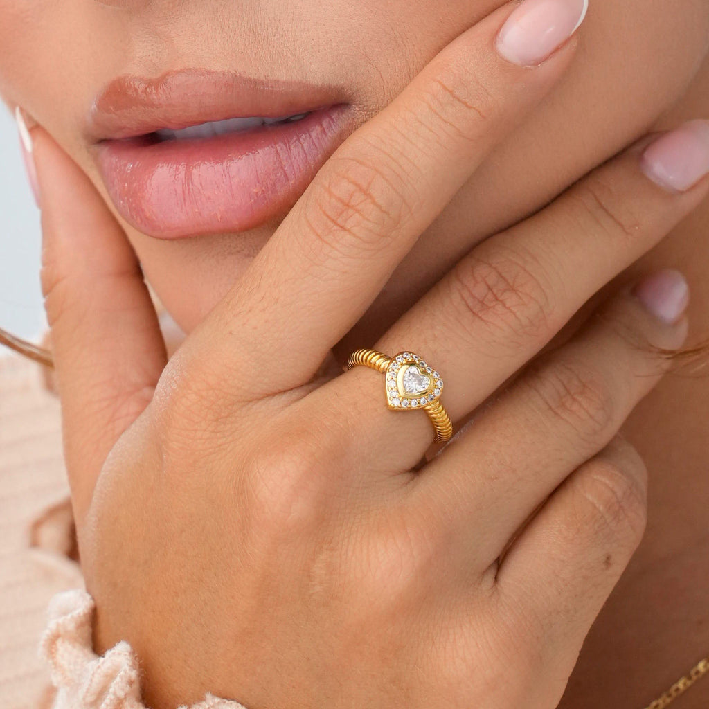 Anillo Cristal Love Ajustable