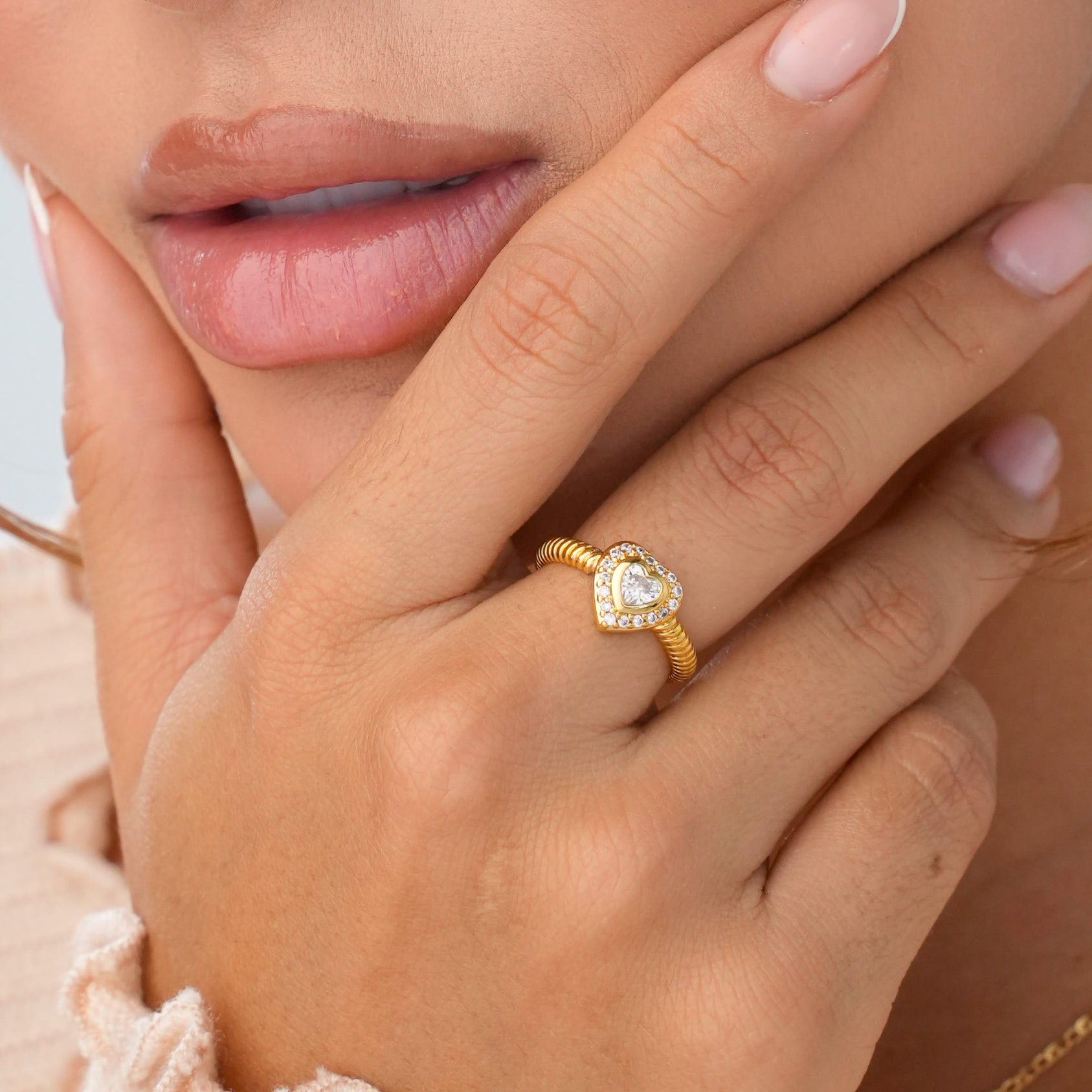 Anillo Cristal Love Ajustable