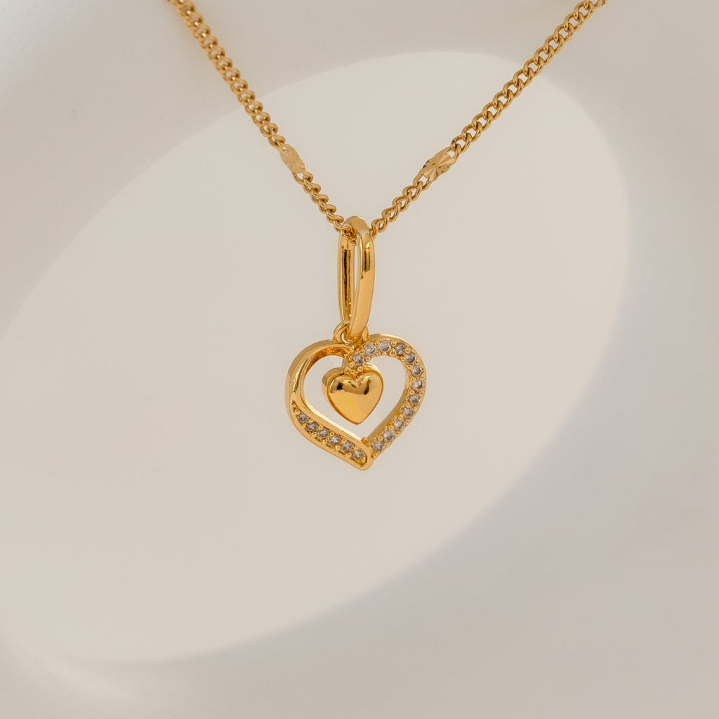 Dije Double Heart