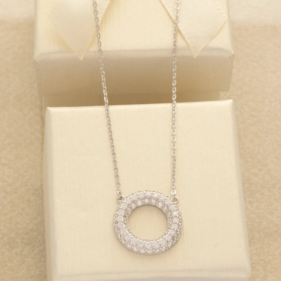 Gargantilla Circulo Pave 16mm 40cm + Extensor