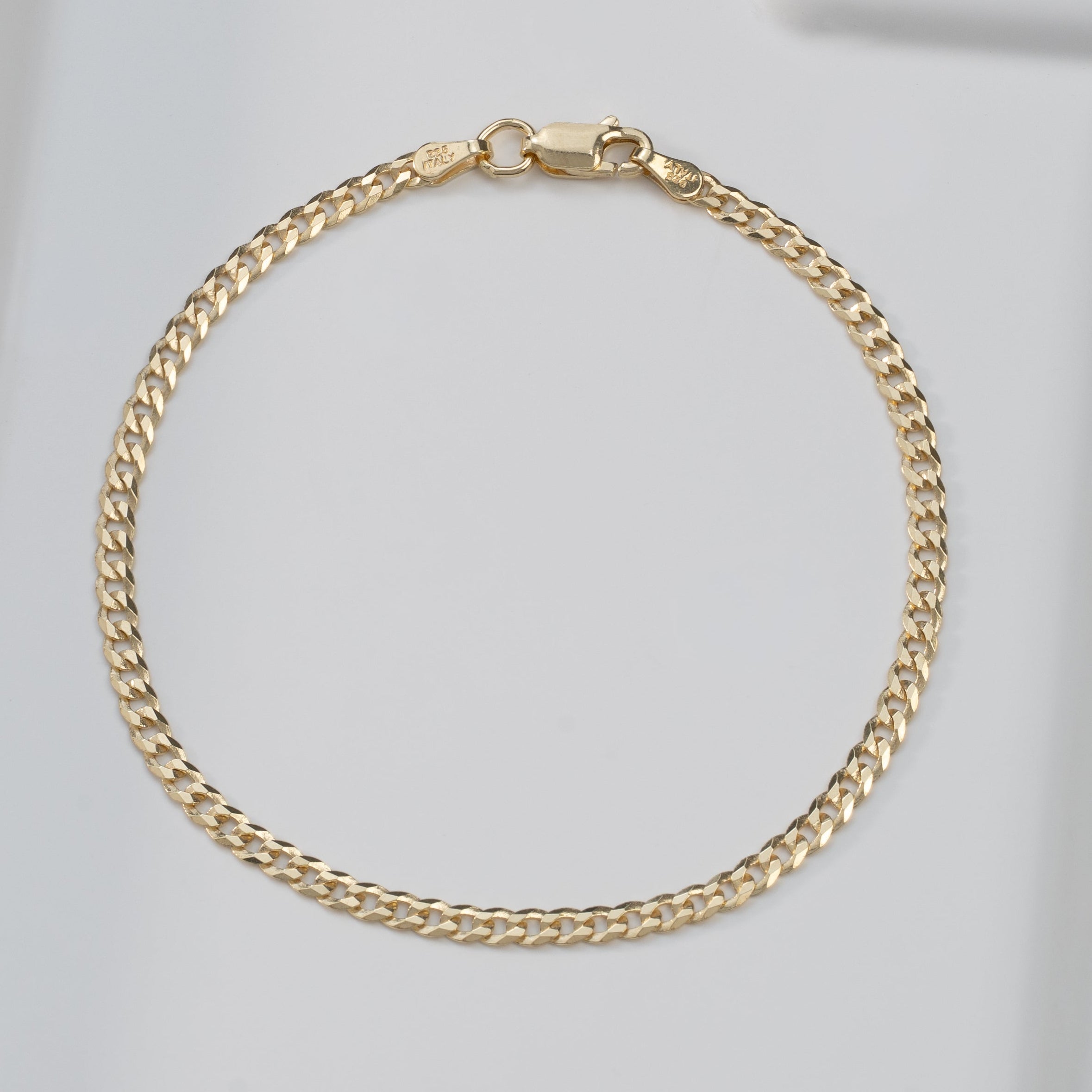 Pulsera Cubana IT 3mm × 19.5cm