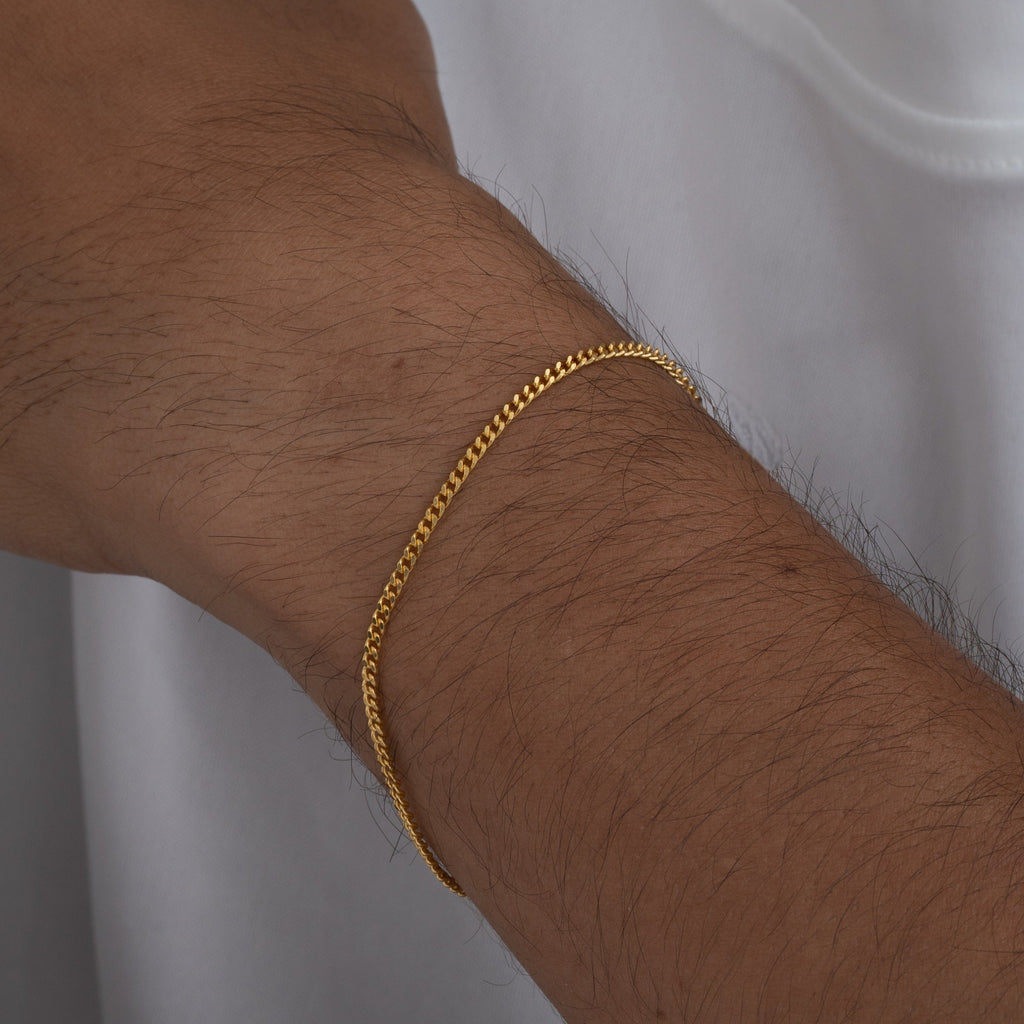Pulsera Cubana IT 2mm × 19cm
