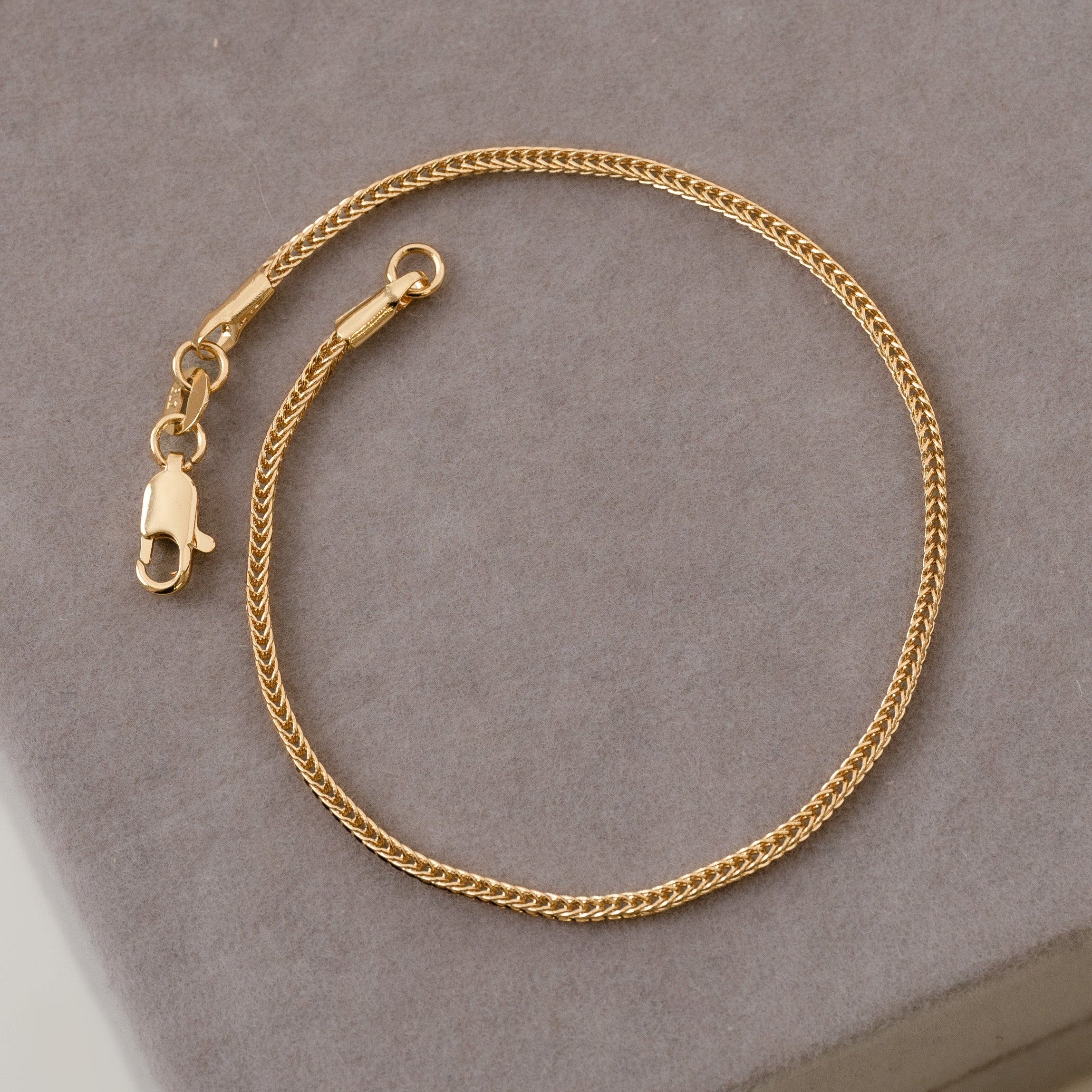 Pulsera Franco Cuadrada 20Cm