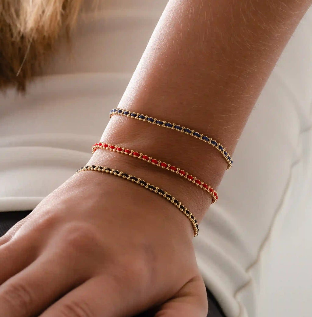 Pulsera Hilo Laminado 15Cm + Extensor