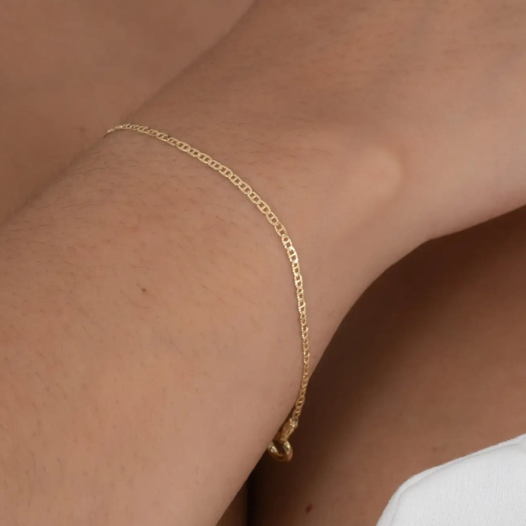 Pulsera Escalerita Con Destellos IT 16.5cm × 1.7mm
