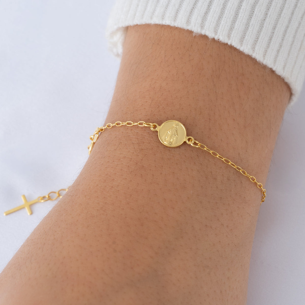 Pulsera Virgen Milagrosa 16.5cm Extensor