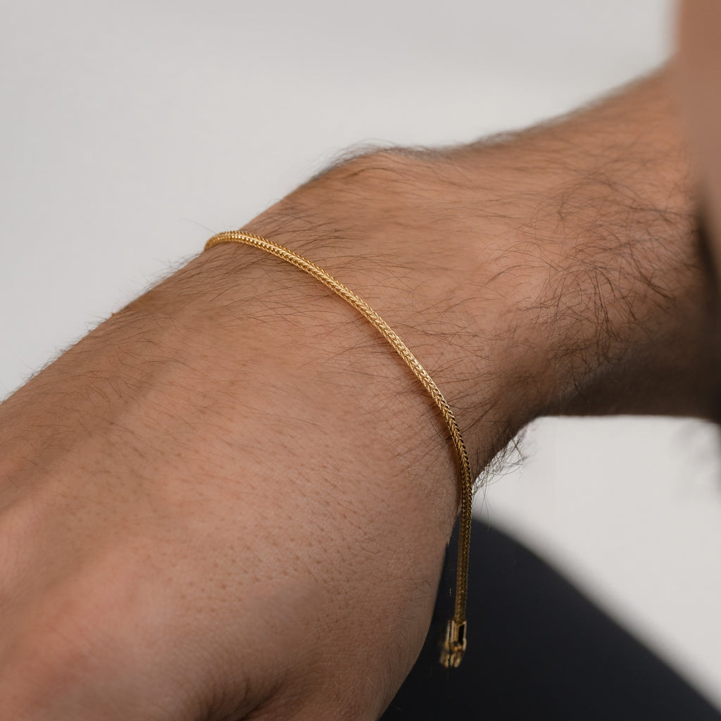 Pulsera Franco Cuadrada 20Cm
