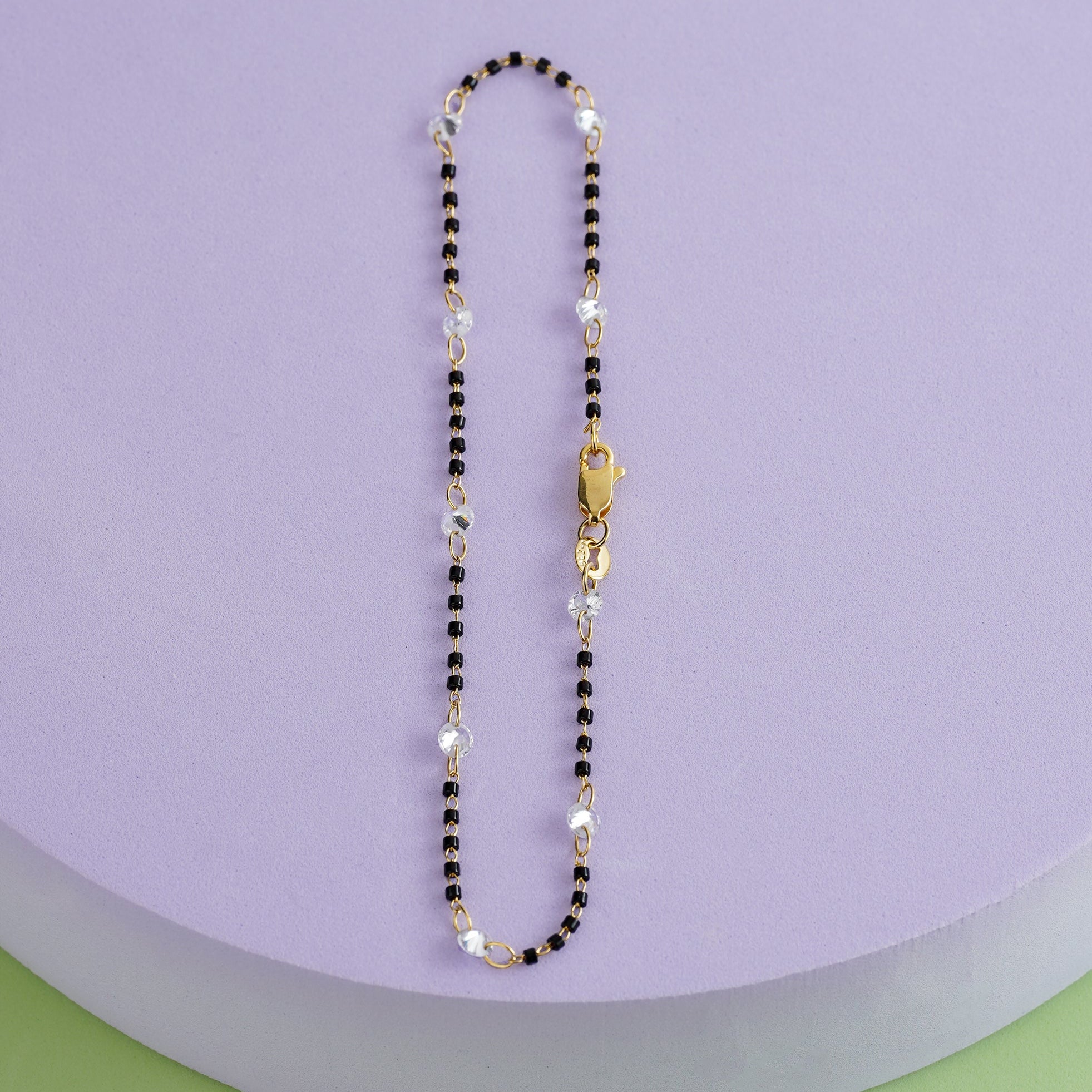 Tobillera Circonia bicolor 24.5cm
