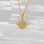 Dije Saturn Circonias Cristal