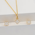 Cadena Vintage 45cm + Dije Y Topos Clover