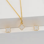 Cadena Vintage 45cm + Dije Y Topos Clover