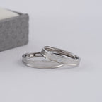 Duo De Anillos De Compromiso Ajustables