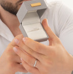 Duo De Anillos De Compromiso Ajustables