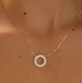 Gargantilla Circulo Pave 16mm 40cm + Extensor