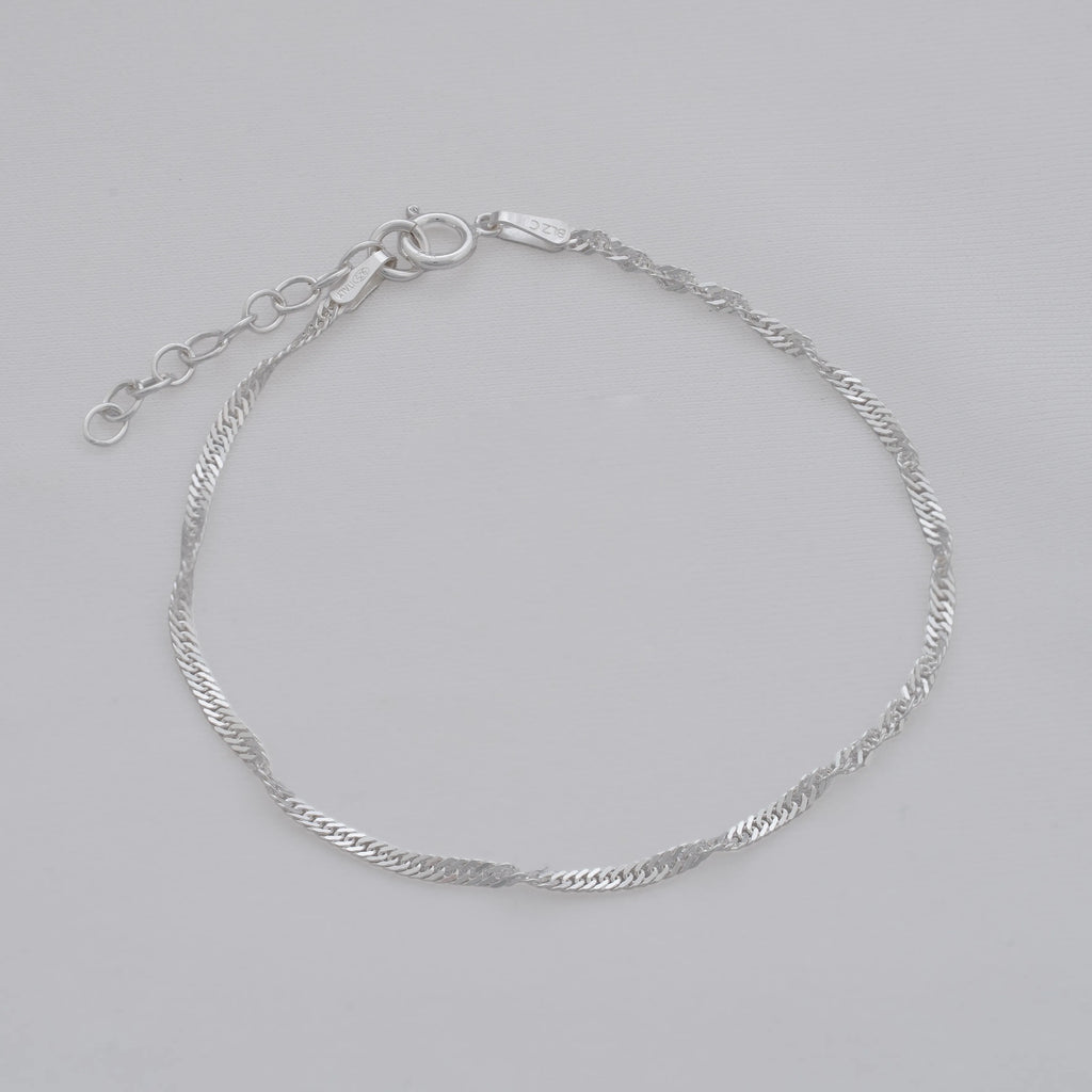 Pulsera Singapur 1,7mm 16cm + Extensor
