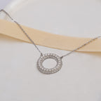 Gargantilla Circulo Pave 16mm 40cm + Extensor