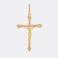 Dije Cruz Cristo Circonias 4Cm