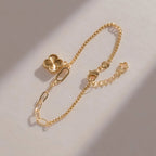 Pulsera Cubana Clover 1,1cm 15cm + Extensor