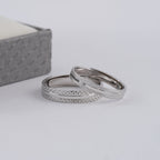 Duo De Anillos De Compromiso Ajustables