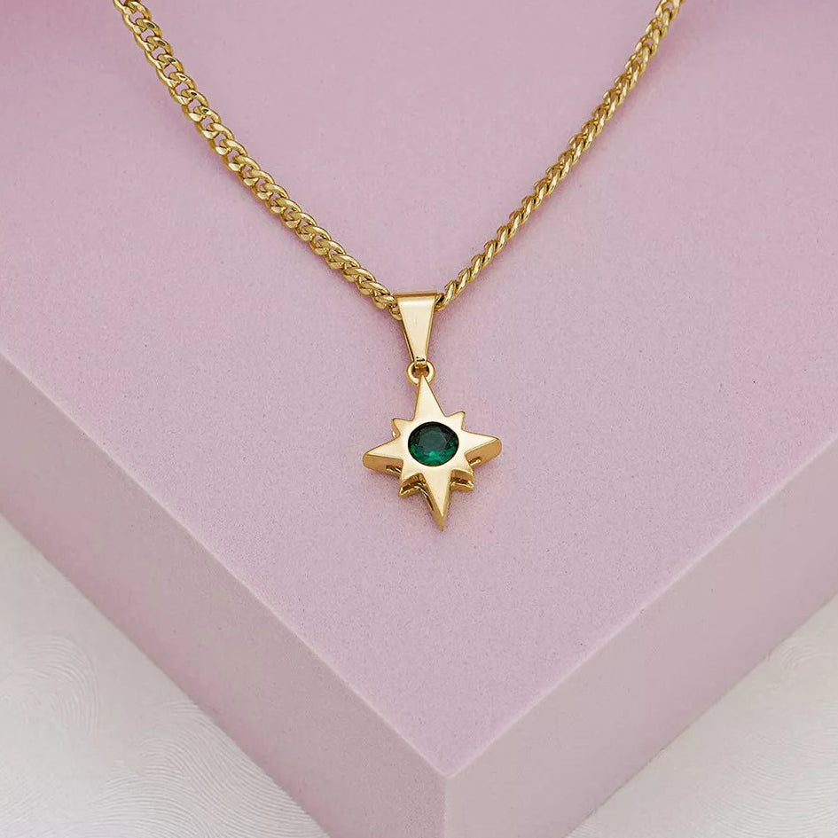 Dije Estrella Circonia Verde