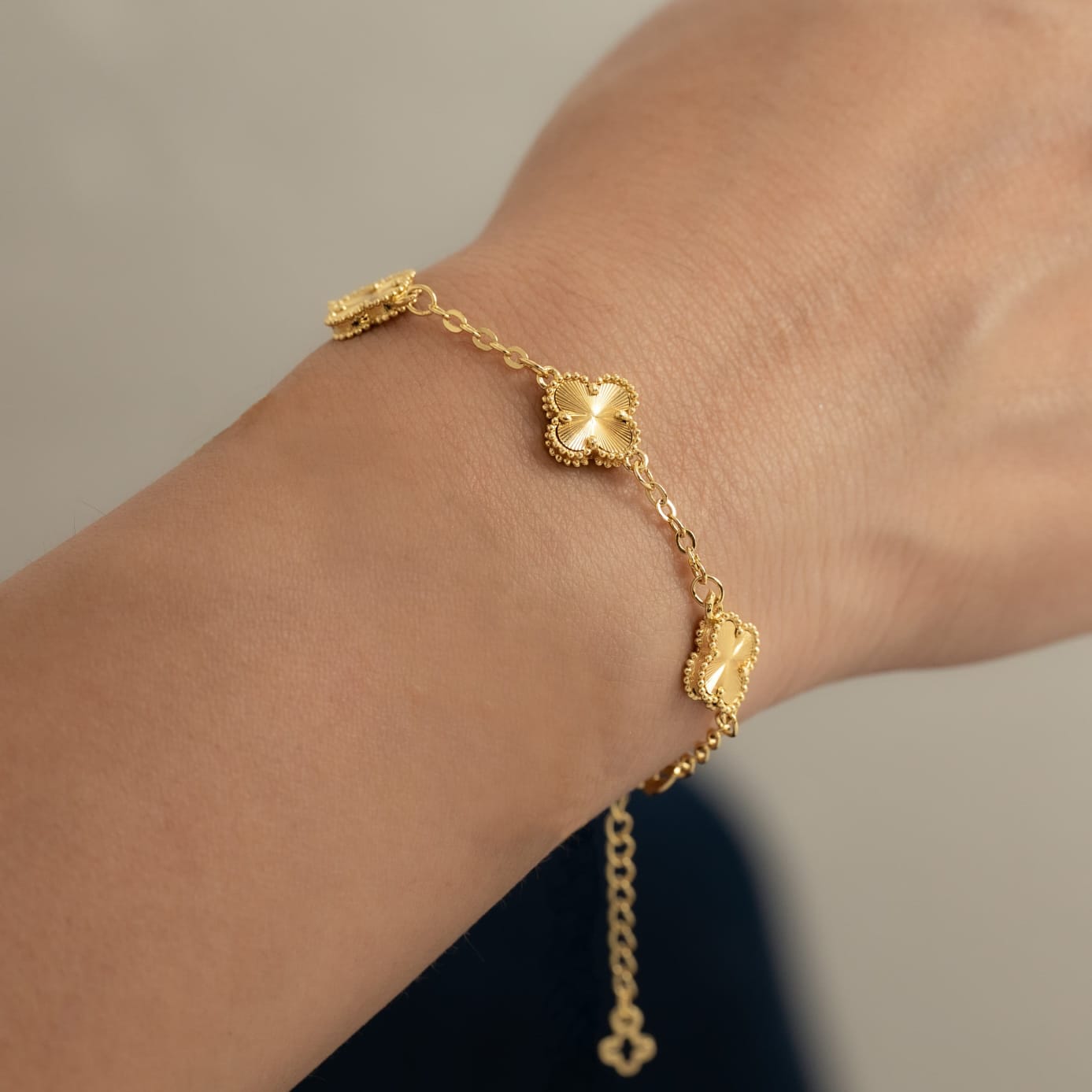 Pulsera Clover 1cm 15Cm + Extensor