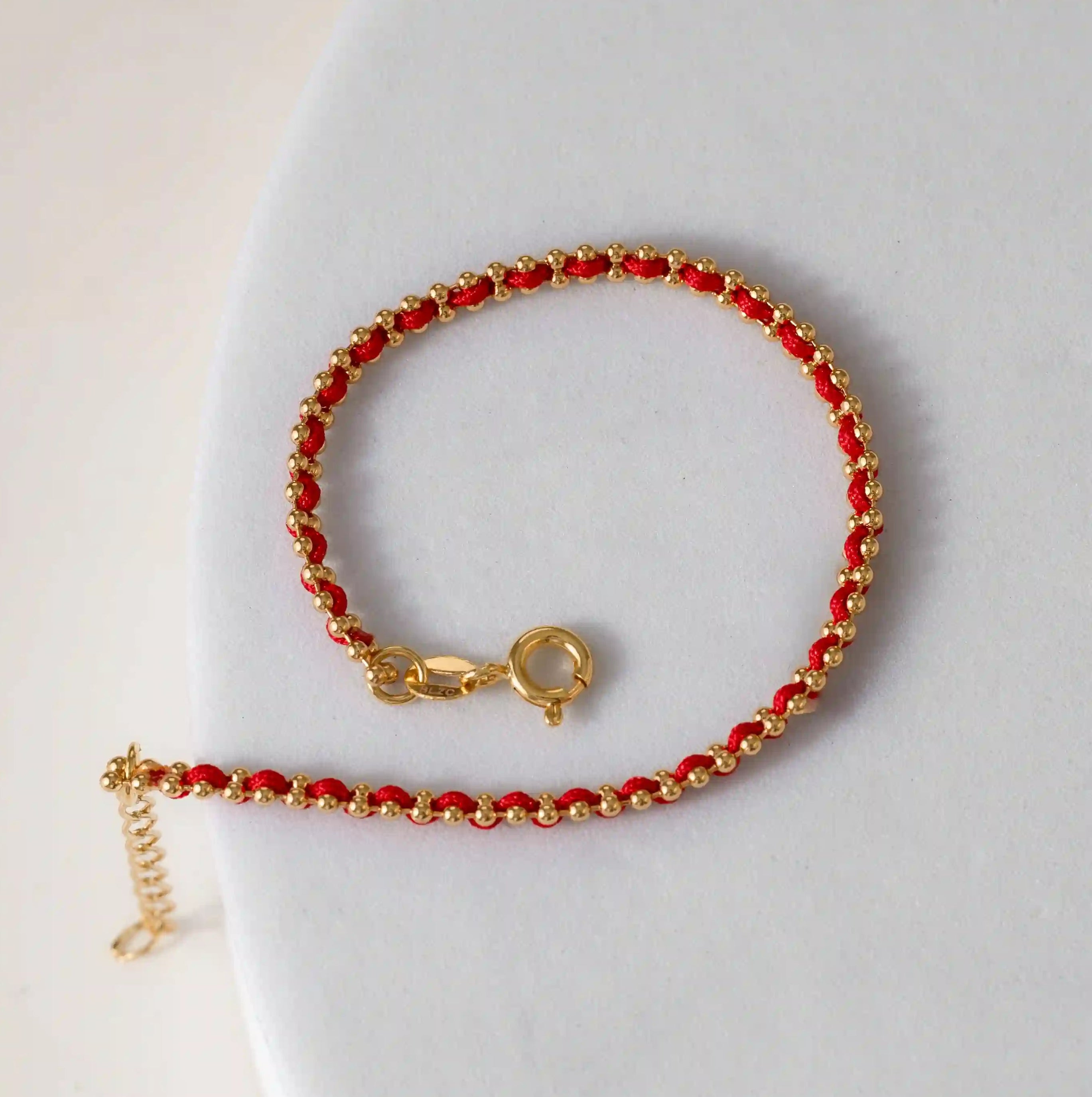 Pulsera Hilo Laminado 15Cm + Extensor