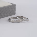 Duo De Anillos De Compromiso Ajustables