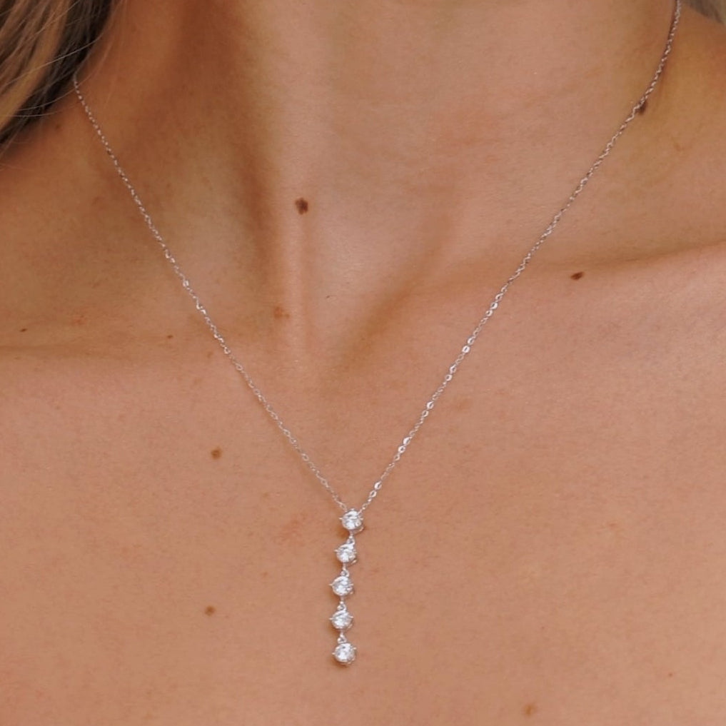 Gargantilla Cascada Crystal 40cm + Extensor