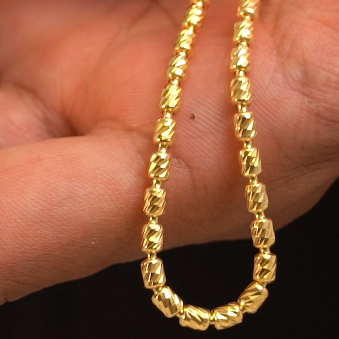 Pulsera Barril italy 3mm 19.5Cm