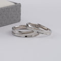 Duo De Anillos De Compromiso Ajustables