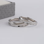 Duo De Anillos De Compromiso Ajustables