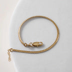 Pulsera Serpiente Plana finita 15cm + Extensor