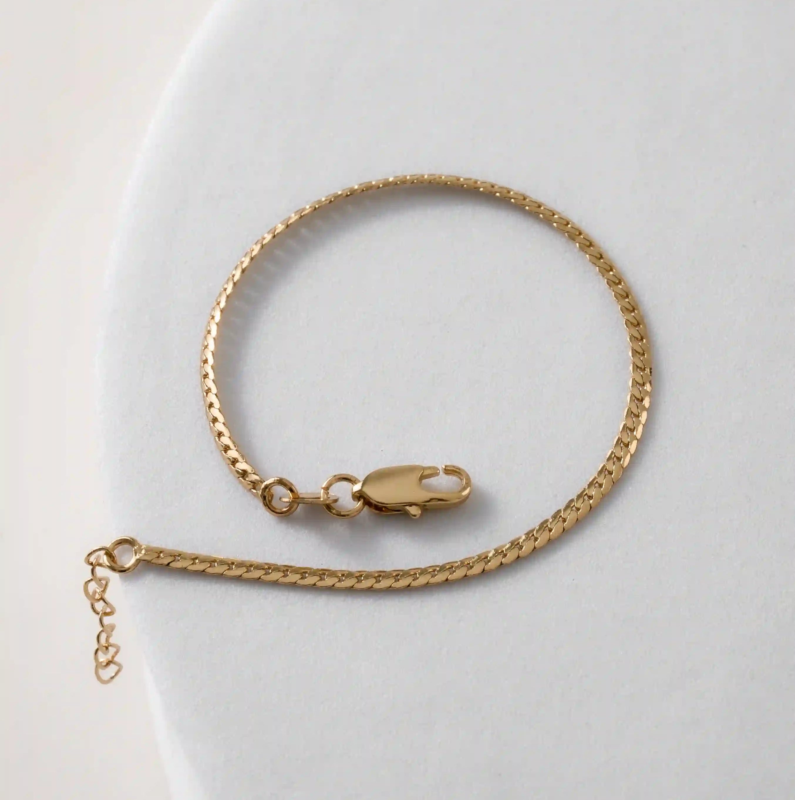 Pulsera Serpiente Plana finita 15cm + Extensor