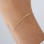 Pulsera Escalerita Con Destellos IT🇮🇹 16.5cm × 1.7mm