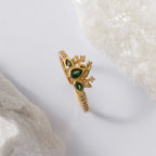 Anillo Green Bloom Ajustable