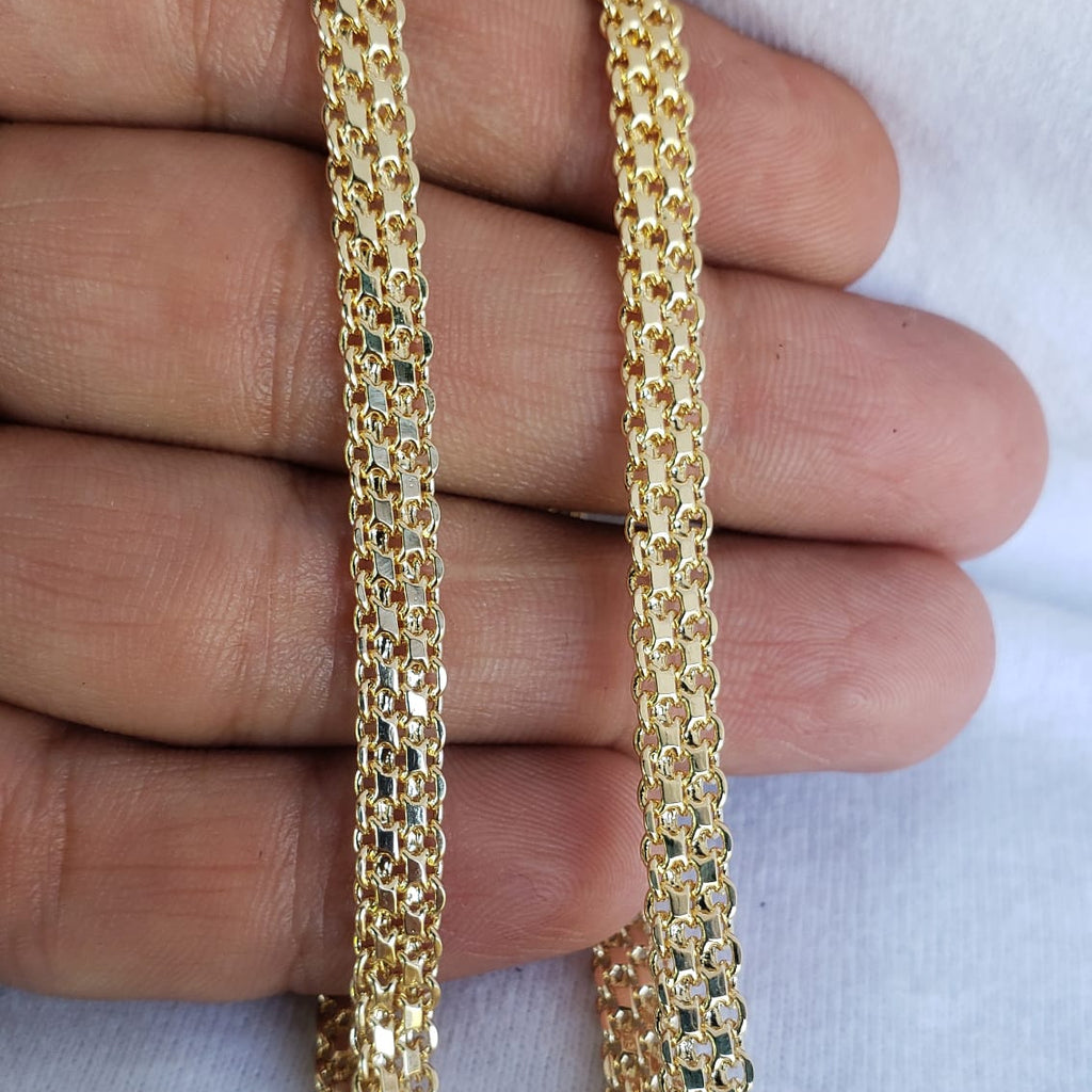 Cadena Tejido Chino Doble Carril 65cm × 5mm