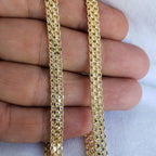 Cadena Tejido Chino Doble Carril 65cm × 5mm