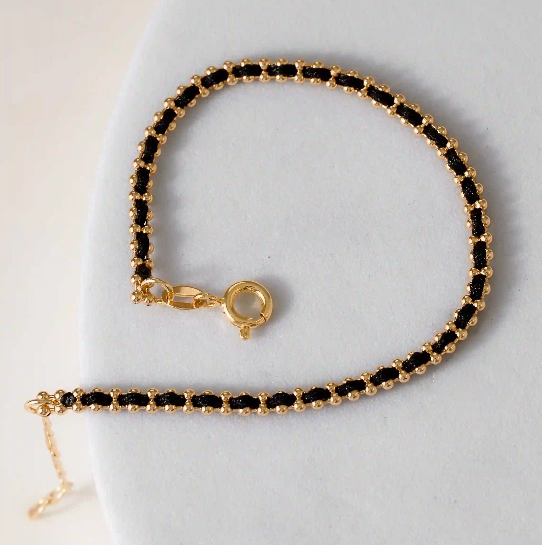 Pulsera Hilo Laminado 15Cm + Extensor