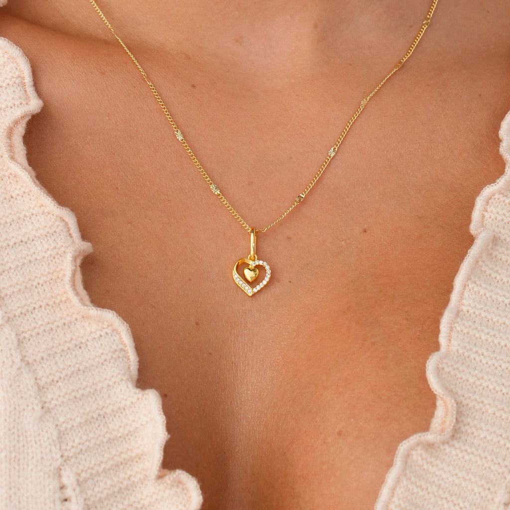 Dije Double Heart